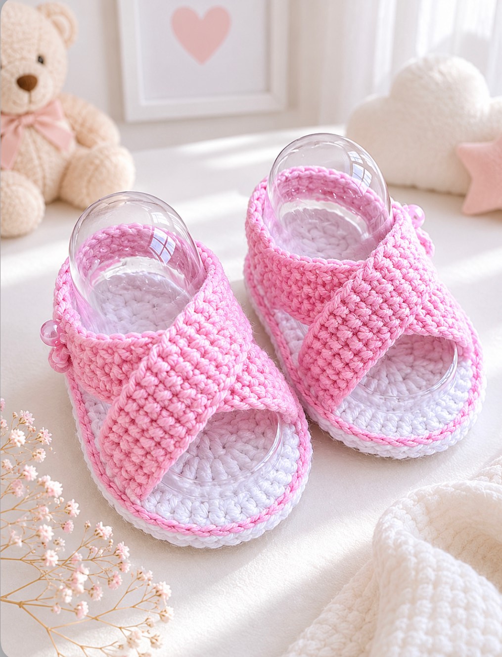 Βρεφικά σανδαλάκια pink