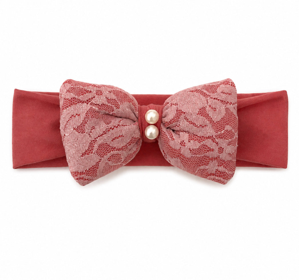 Χειροποίητη Κορδέλα Dusty Rose Lace