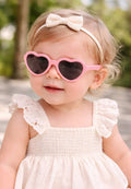 Βρεφικά γυαλιά ηλίου Baby Pink Heart Sunglasses 6-24 μηνών